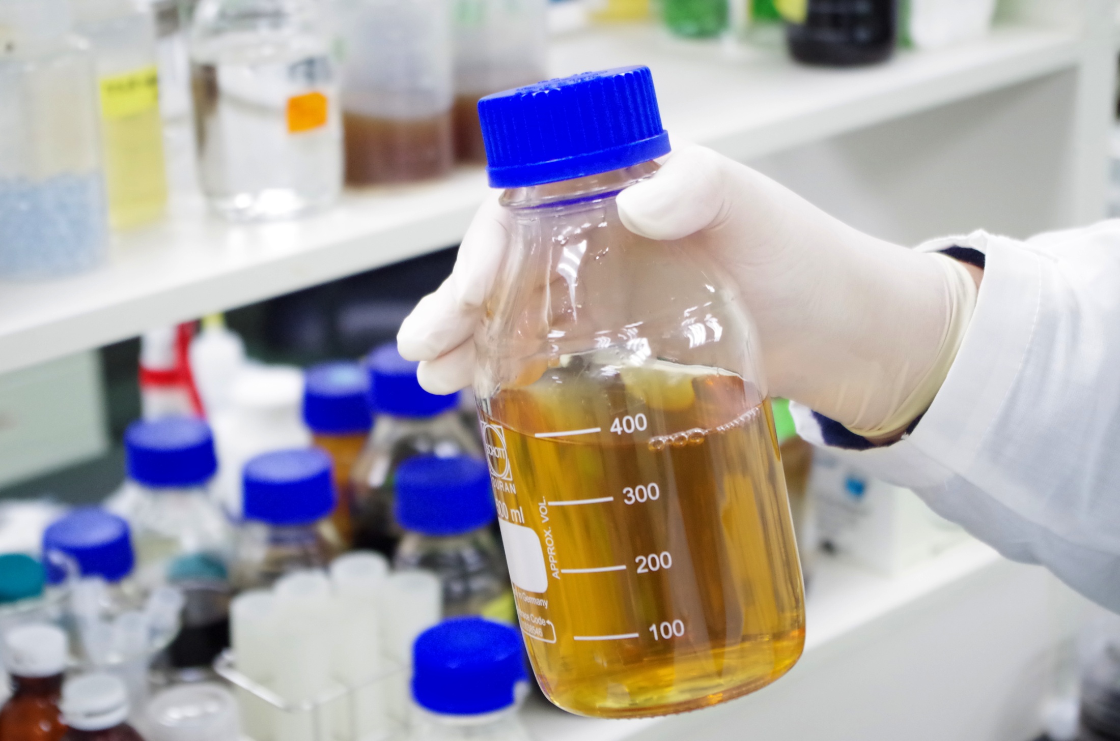 Biotechnology laboratory research.